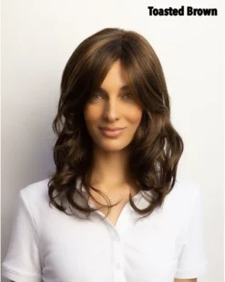 Brittany Wig By Amore | Double Mono Top -Wig Specialty Shop 2538 Brittany Toasted Brown fr