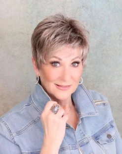 Barletta Hi Mono Wig By Ellen Wille | Mono Top -Wig Specialty Shop Barlettahimonoivoryblondeshadedfront