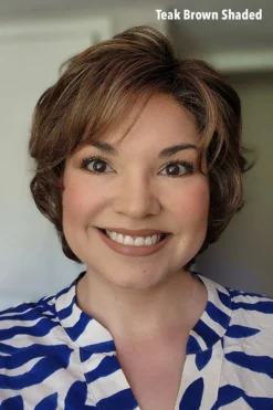 Cesana Wig By Ellen Wille | Mono Part | Synthetic 27 Cesana Wig By Ellen Wille | Mono Part | Synthetic -Wig Specialty Shop CesababyEWTeakBrownShadedFront