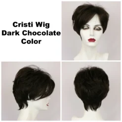 Cristi Wig By Godiva's Secret Wigs -Wig Specialty Shop Cristi Dark Choc 360 19578.1443043579.1280.1280