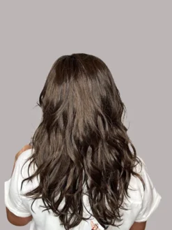 Arrow Wig By Ellen Wille | Mono Part -Wig Specialty Shop ELLENWILLEARROWChocolateRootedBack