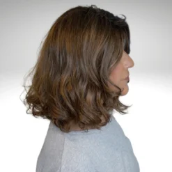 Brittaney Wig By Envy | Mono Top -Wig Specialty Shop EnvyBrittanyMocchiatoSide