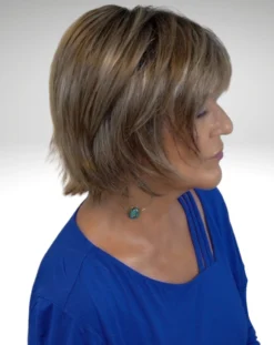 Delaney Wig By Envy | Mono Top -Wig Specialty Shop EnvyDelaneyHoneyBreezeSide