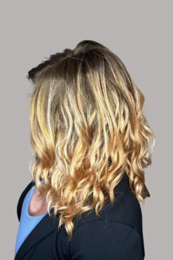 Avalon Wig By Estetica | Synthetic Wig -Wig Specialty Shop EsteticaAvalonGoldenGingerSIDE