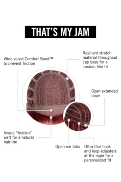 That's My Jam Wig By Hairdo | Heat-Friendly Synthetic 21 That's My Jam Wig By Hairdo | Heat-Friendly Synthetic -Wig Specialty Shop HD That sMyJam CapConstruction