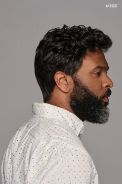 Dignified Men's Wig By HIM | Mono Top -Wig Specialty Shop HIM Dignified Model1 Side1