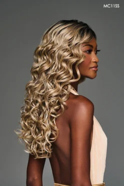 Laila Wig By Kim Kimble | Heat-Friendly Synthetic -Wig Specialty Shop KK Laila Model2 Side2