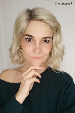 Merrill Wig By Noriko -Wig Specialty Shop MerrillChampagneRootedNorikopicfront3