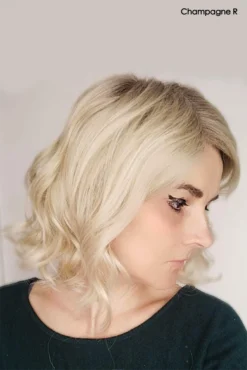 Merrill Wig By Noriko -Wig Specialty Shop MerrillChampagneRootedNorikopicside2