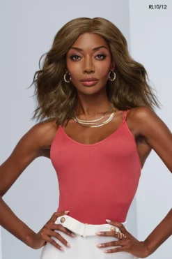 Big Spender Wig By Raquel Welch | Heat-Friendly Synthetic -Wig Specialty Shop RW BigSpender Model2 Front1