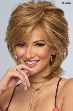 Black Tie Chic Wig By Raquel Welch | Heat-Friendly Synthetic -Wig Specialty Shop RW BlackTieChic Model2 Front3