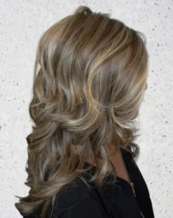 Stroke Of Genius Wig By Raquel Welch | Mono Part -Wig Specialty Shop RWStrokeofGeniusRL9 24SSShadedIcedCafeLatteSIDE