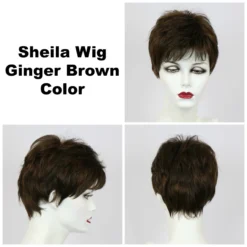 Sheila Wig By Godiva's Secret Wigs -Wig Specialty Shop Sheila Ginger Brown 92741.1458852402.1280.1280