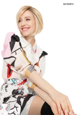 Smooth Cut Bob Wig By TressAllure | Mono Top | Heat-Friendly Synthetic -Wig Specialty Shop Smooth Cut 24102R12 0497 Edit