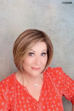 Smooth Cut Bob Wig By TressAllure | Mono Top | Heat-Friendly Synthetic -Wig Specialty Shop SmoothCutbob1723R8TAFrontc