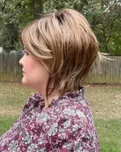 Shay Wig By TressAllure | Mono Top -Wig Specialty Shop TAShayLEFTSIDEsugarbrulee