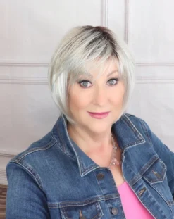 Blues Wig By Ellen Wille | Mono Crown -Wig Specialty Shop bluesilverblonderootedfront