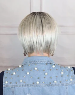 Blues Wig By Ellen Wille | Mono Crown -Wig Specialty Shop bluessilverblonderootedback