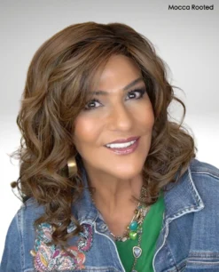 Heaven Wig By Ellen Wille | Heat-Friendly Synthetic -Wig Specialty Shop cEWHeavenMoccaRootedFront1