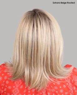 Melody Wig By Ellen Wille | Heat-Friendly Synthetic -Wig Specialty Shop cMelodySaharabeigeRback