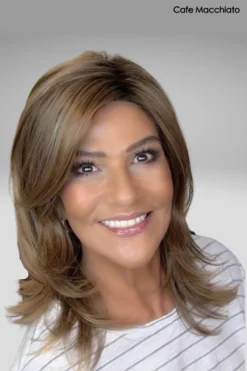 Jodie Wig By Rene Of Paris | Synthetic -Wig Specialty Shop cROP JODIE CaffeMacchiatoFRONT