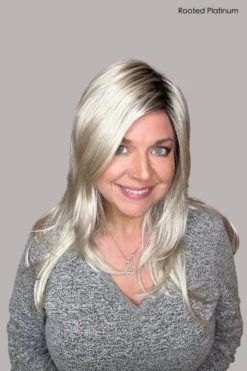 Penny Wig By Tony Of Beverly -Wig Specialty Shop cTOBPennyRootedPlatinumFront