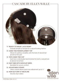 Cascade Wig By Ellen Wille | Mono Top -Wig Specialty Shop ewcascade cap