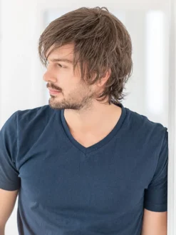 Johnny Men's Wig By Ellen Wille | HAIRforMANce | Mono Part -Wig Specialty Shop resized 0003s 0005 ew HAIRforMANce Johnny 2